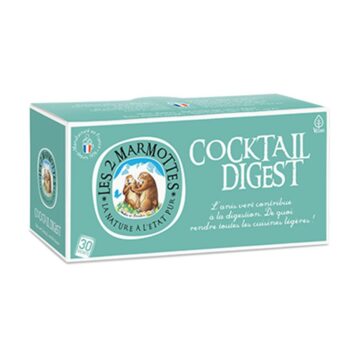 Boîte d'infusions en sachets Les 2 Marmottes Cocktail Digest