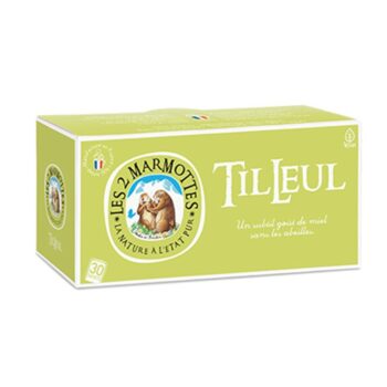 Boîte d'infusions en sachets Les 2 Marmottes Tilleul