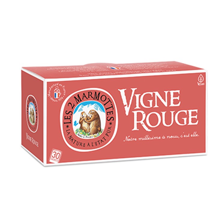 Les 2 Marmottes Thé Infusion Vigne Rouge