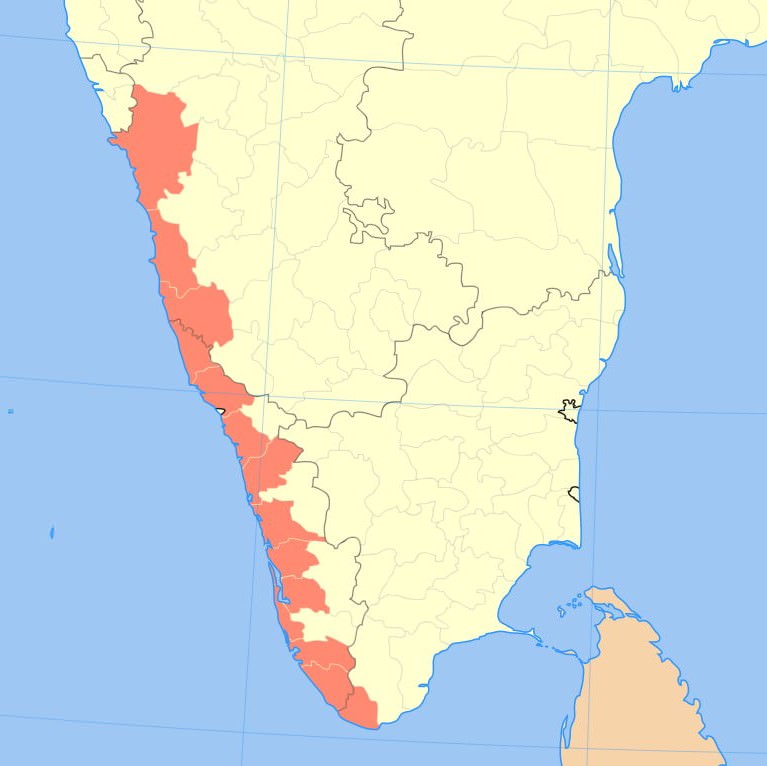 Carte de la côte de Malabar