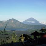 Aperçu montagneux situé dans la région de Kintamani sur l'île de Bali