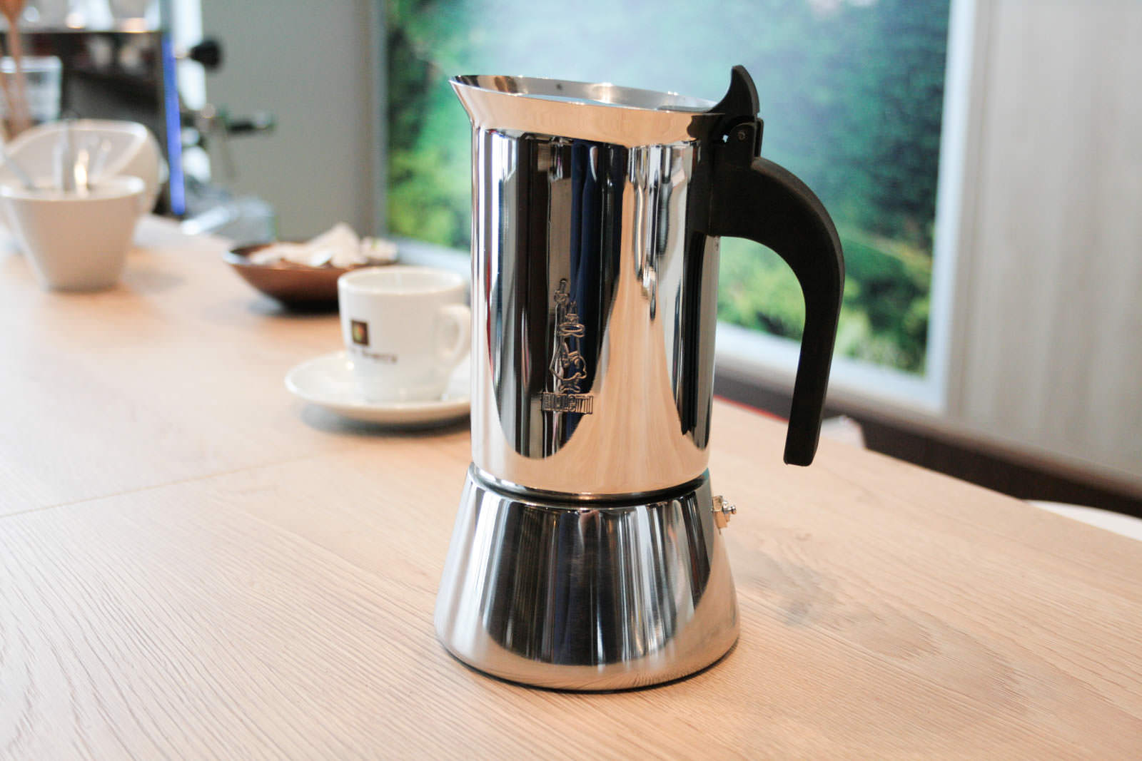 Cafetière Vénus 6 tasses Bleu Inox Induction - Aux Délices des Papilles