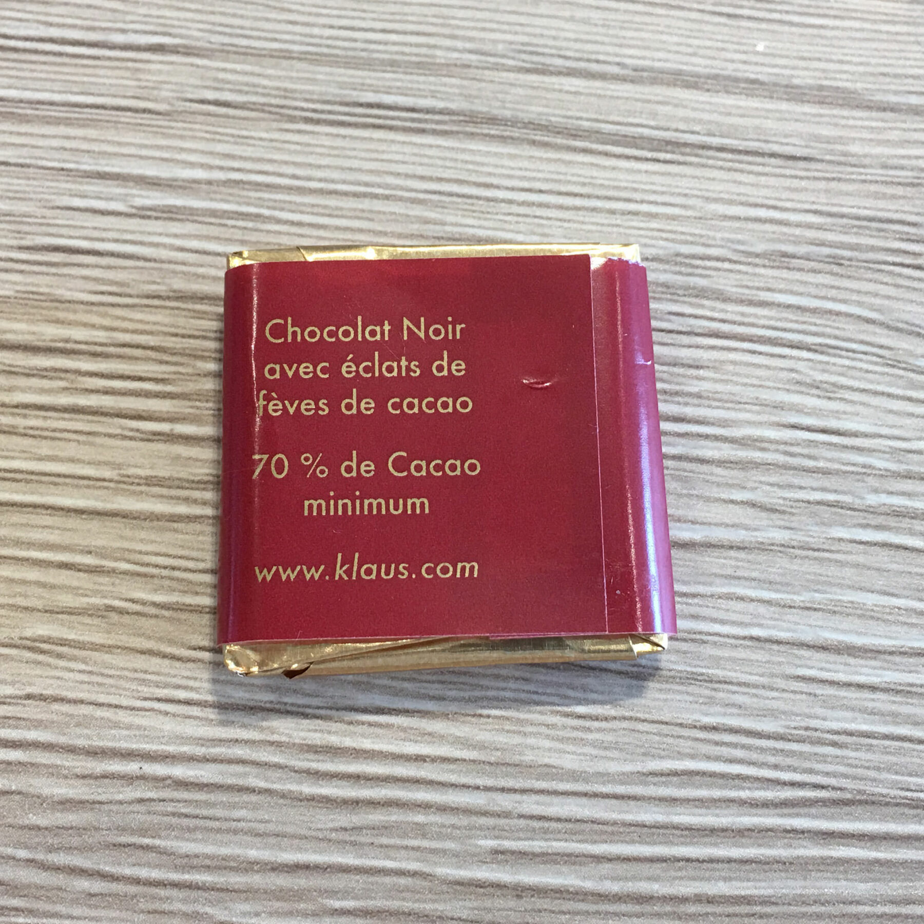 600 napolitains Klaus chocolat noir 70% 3Kg – Image 2