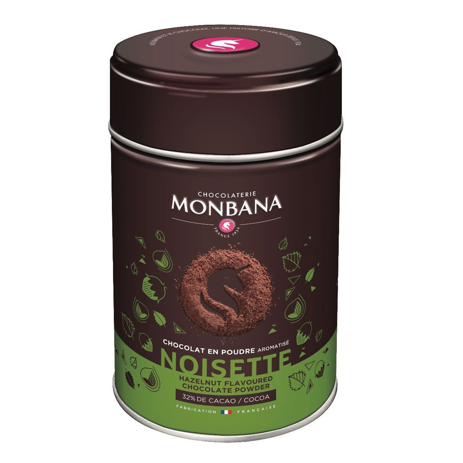Monbana chocolat en poudre aromatisé Noisette 250g