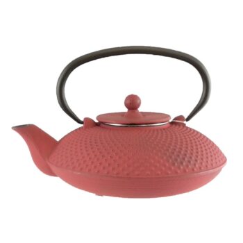 Théière en fonte picot rouge 0.80L