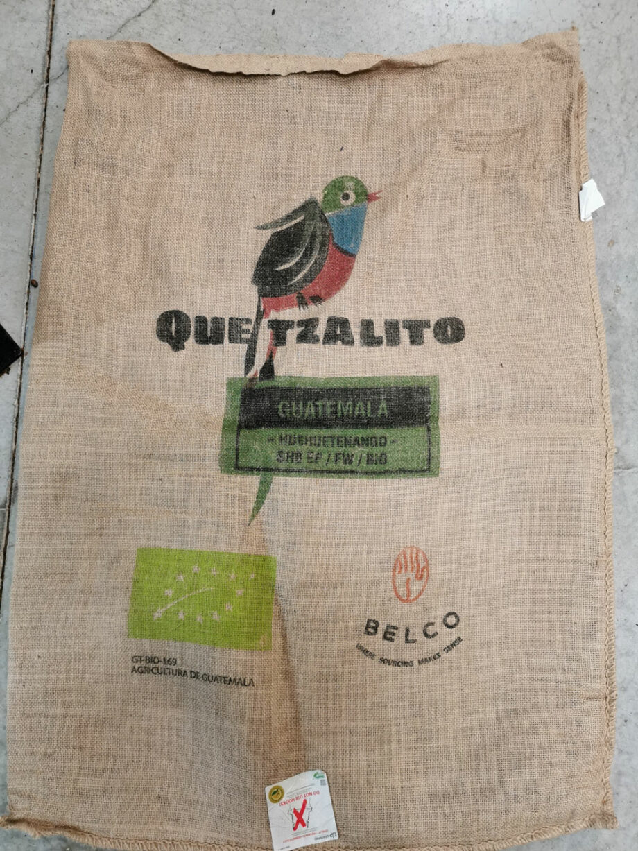 Sac en toile de jute Guatemala Quetzalito Cafés Querry