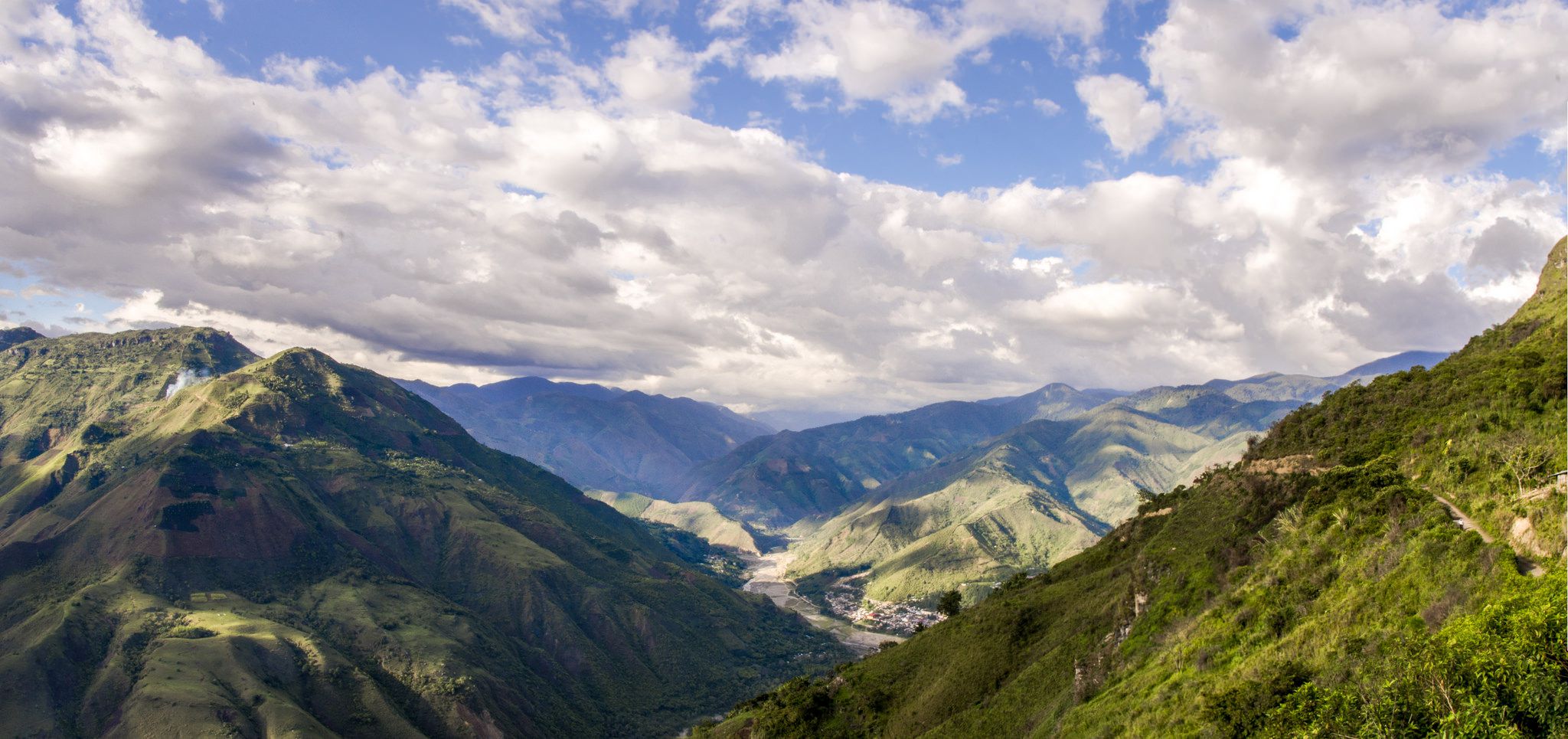 Aperçu de l'environnement autour de la ville de Popayan où est produit le café Choco