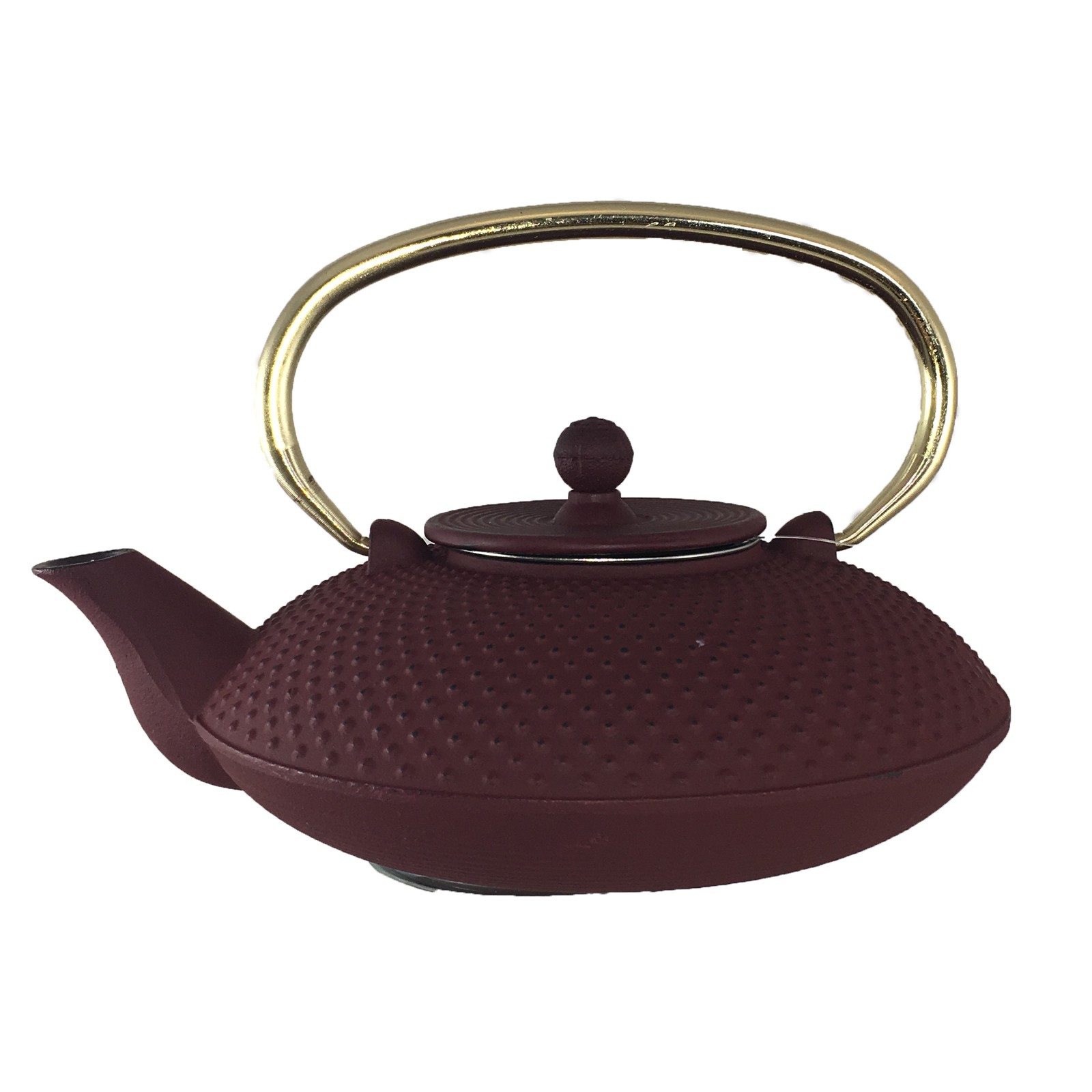 Théière en fonte picot grenat 0.80L