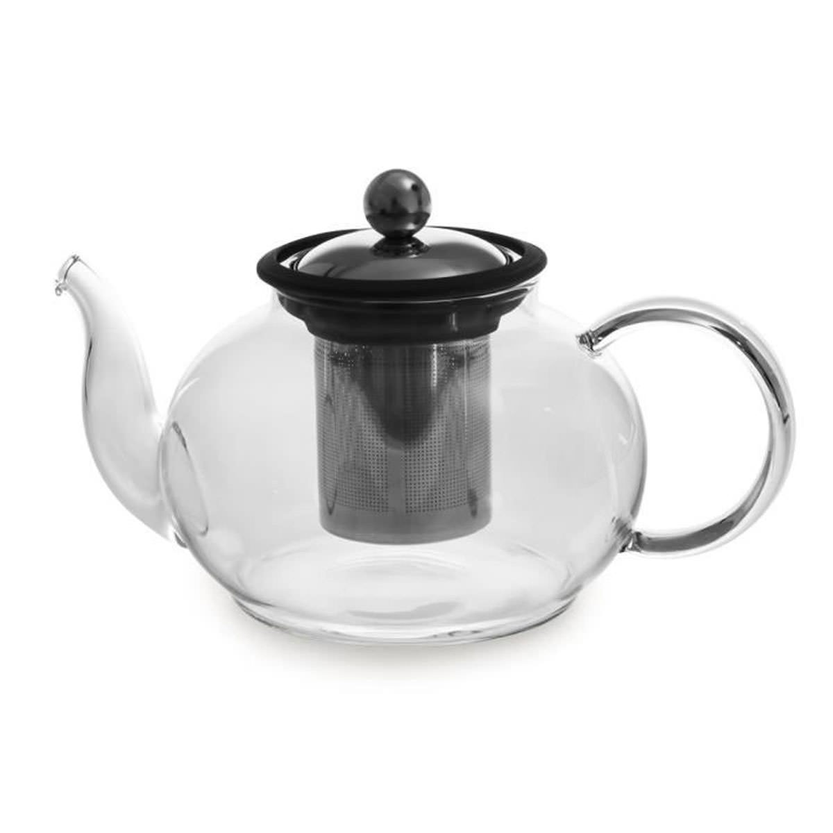 Théière en Verre avec Infuseur 850 ml - Dégustez l'Arôme Pur du Thé  Fraîchement Infusé