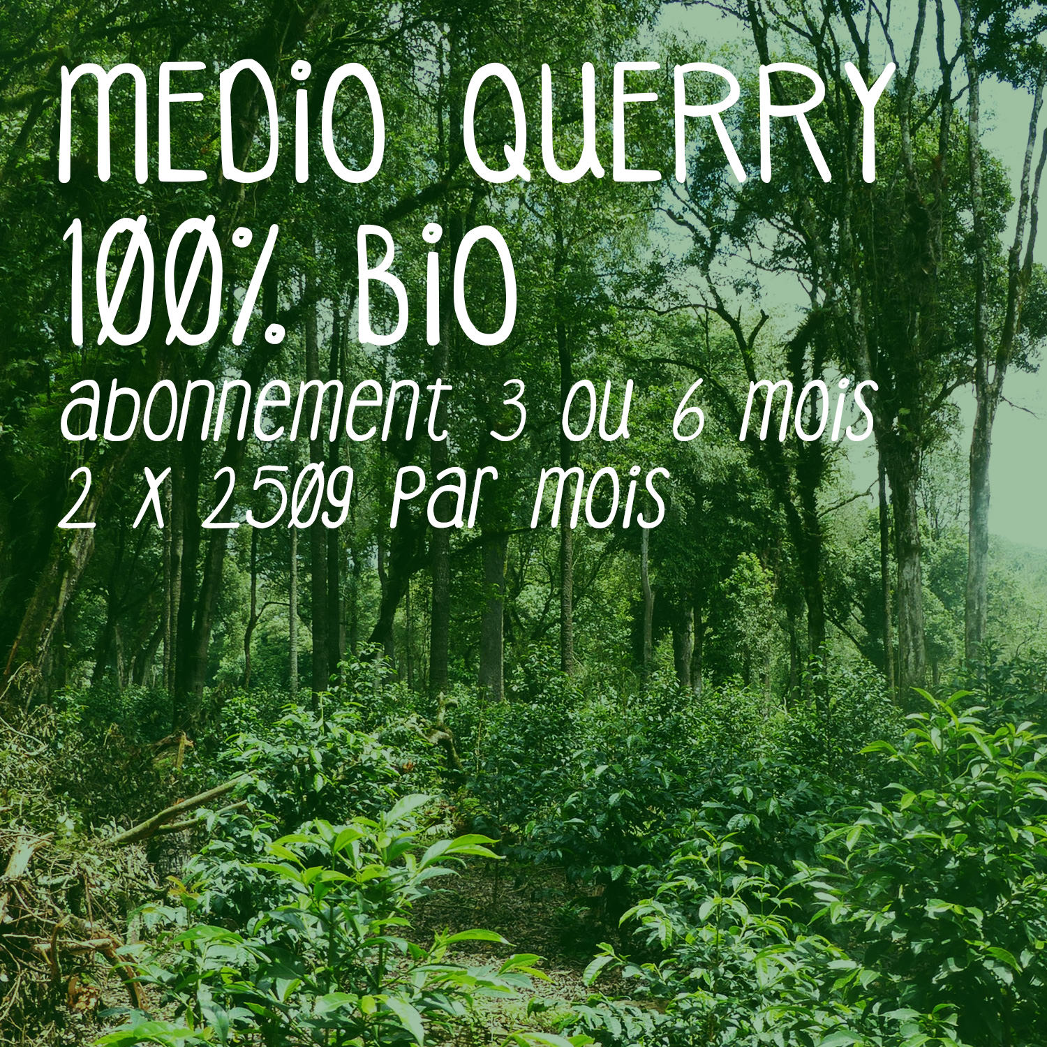 Abonnement café Medio Querry 100% bio