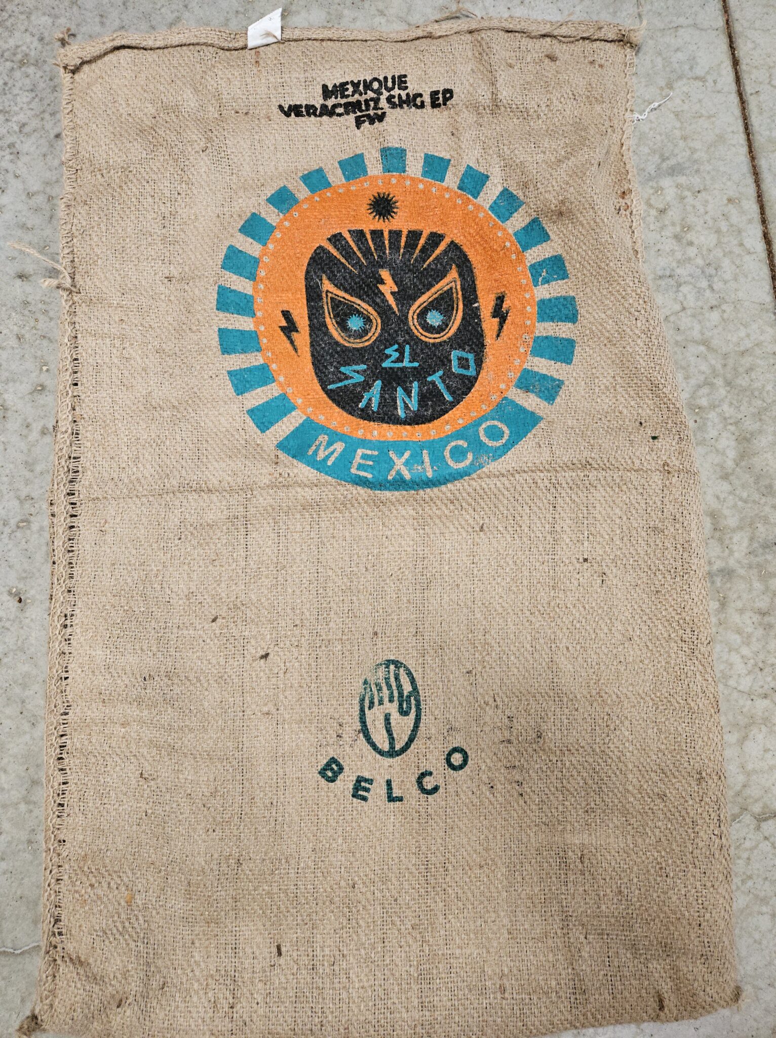 Sac en toile de jute Mexique El Santo – Image 2