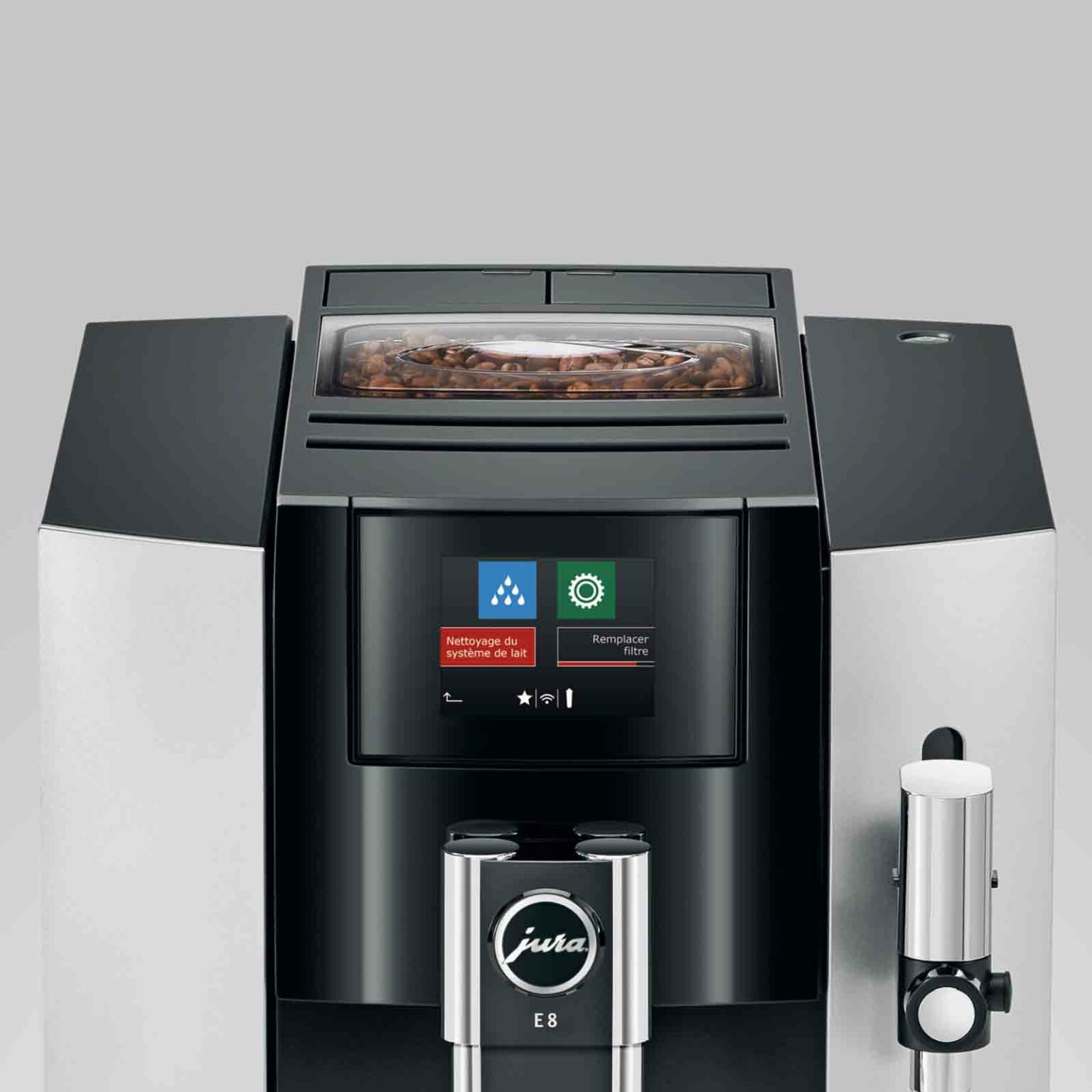 JURA E8 Platine Touch + 50€ de cadeaux Cafés Querry