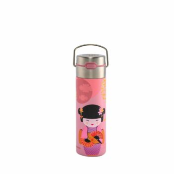 Eigenart théière nomade isotherme en inox LEEZA New Little Geisha rose 500ml