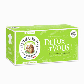 Les 2 Marmottes sachets Infusion Détox et vous 55g