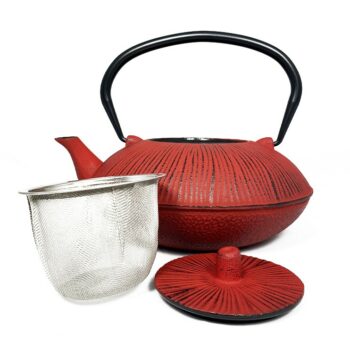 Théière en fonte line rouge 1.20L