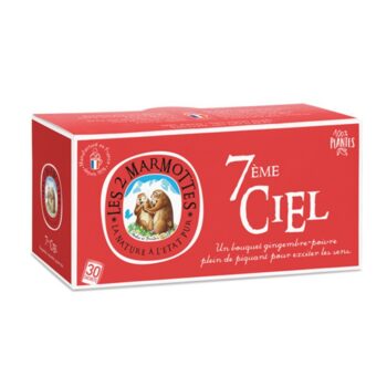 Les 2 Marmottes 7ème ciel thé en sachet surenveloppé