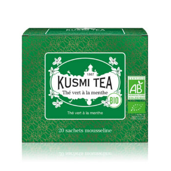 Kusmi Tea sachets Thé vert menthe BIO 40g