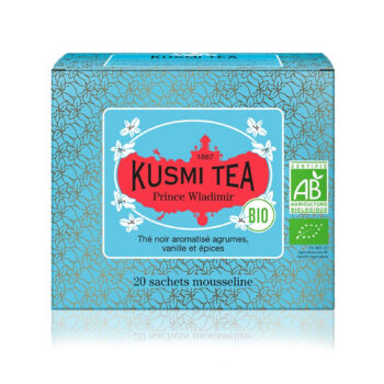 Kusmi Tea coffret Les thés noirs bio assortiment 5 boites 100g - Cafés  Querry