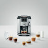 Panel de spécialités de café préparées par la JURA E8 Moonlight Silver (EB)