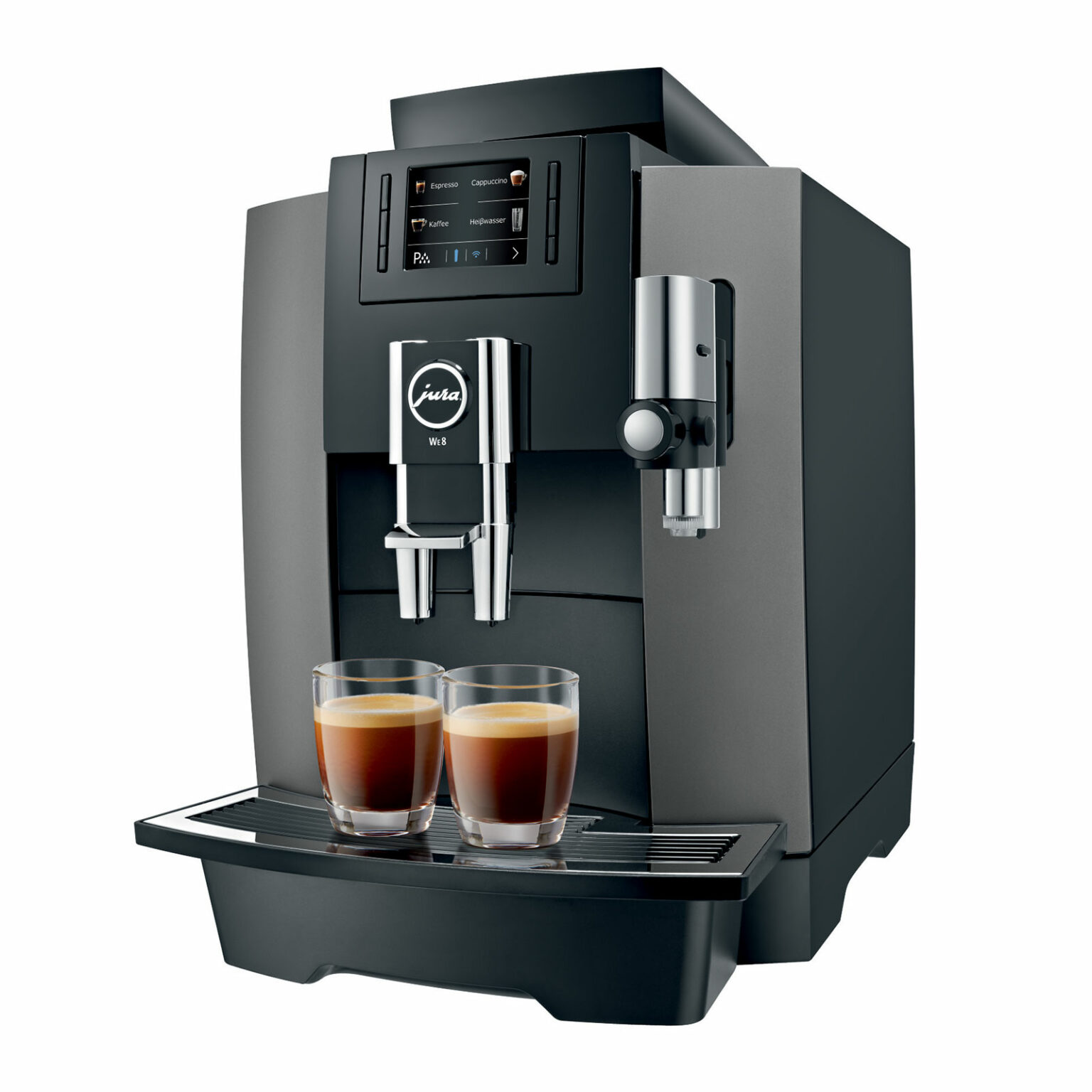 JURA E6 Piano White (EB) + 50€ de cadeaux Cafés Querry