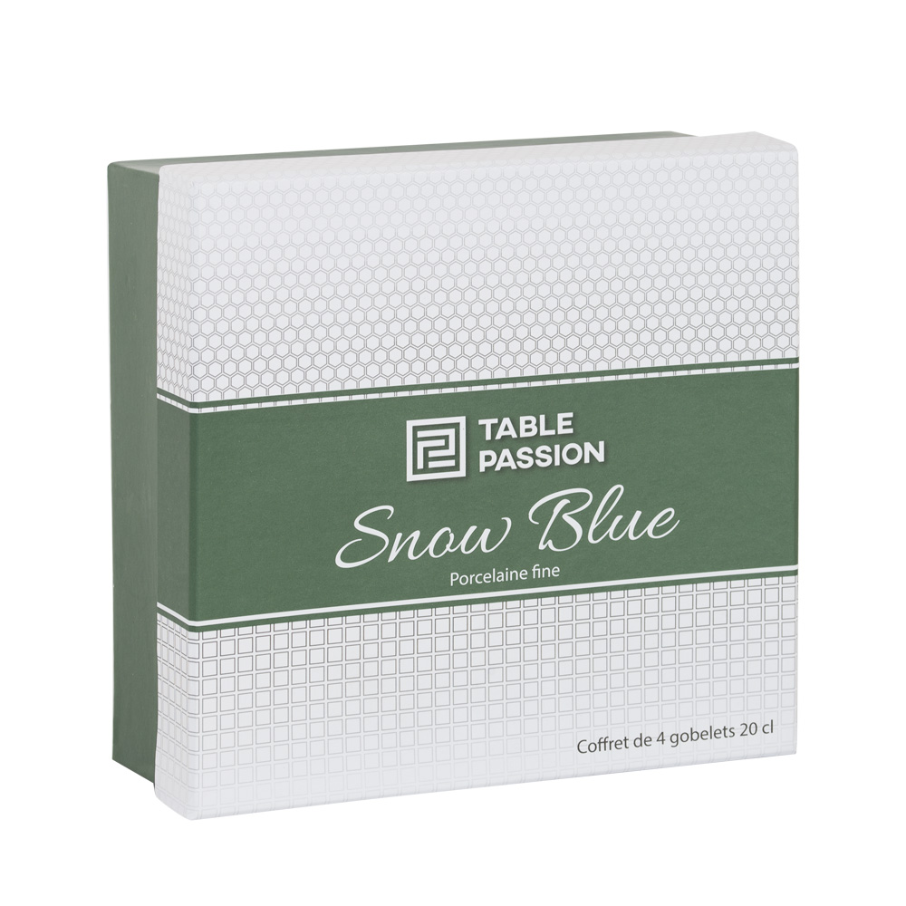 Bastide Coffret Snow Blue 4 gobelets 20cl – Image 2