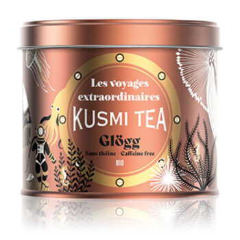 Boîte métallique Kusmi Tea Glögg BIO collector édition 2025, design "Vingt mille lieues sous les mers"