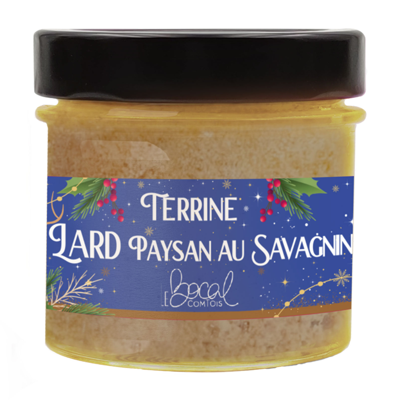 Le Bocal Comtois terrine lard paysan au Savagnin 95g Cafés Querry
