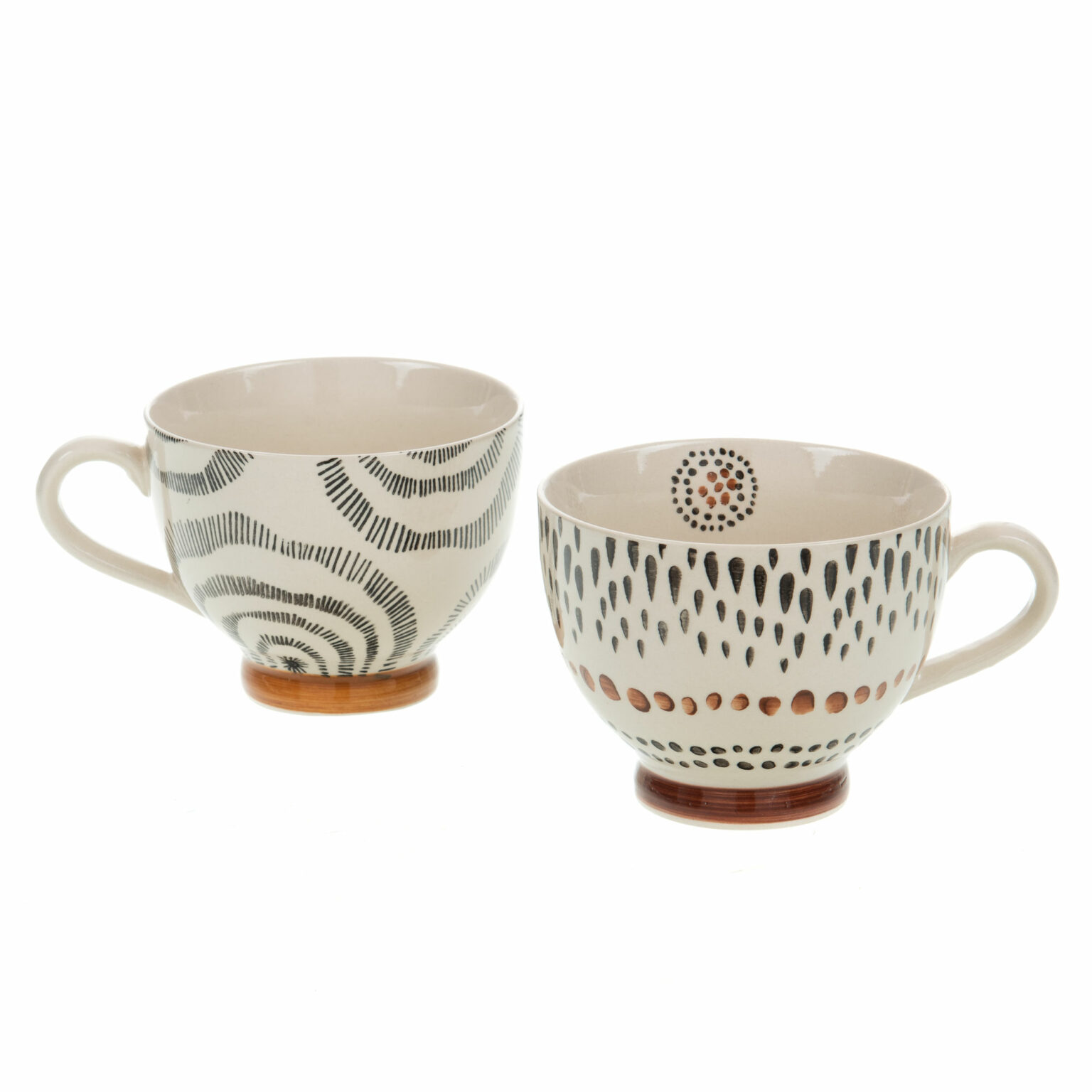 Lot De 4 Tasses à Thé Sofia Par Amadeus - Blanc Classique - Réutilisables Pour Maison, Bureau Ou Cadeau