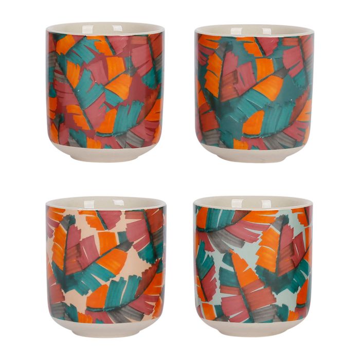 Lot De 4 Gobelets à Expresso Enesco - Rêve - Céramique - Neufs En Boîte
