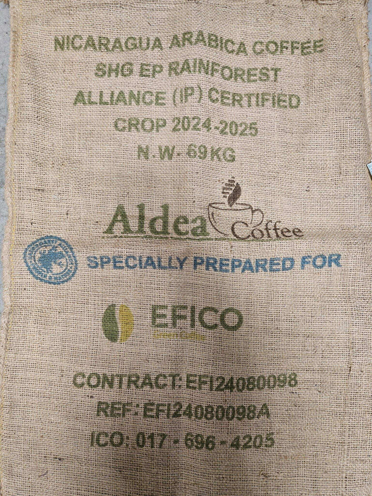 Sac en toile de jute Nicaragua Padre de Altura
