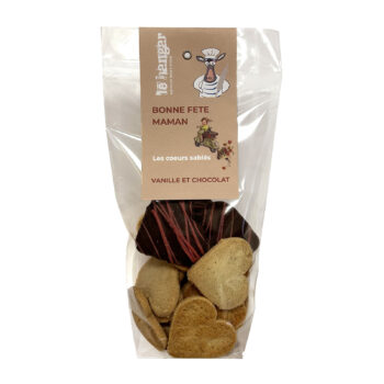 Le Hangar Coeurs sablés Vanille et Chocolat 150g