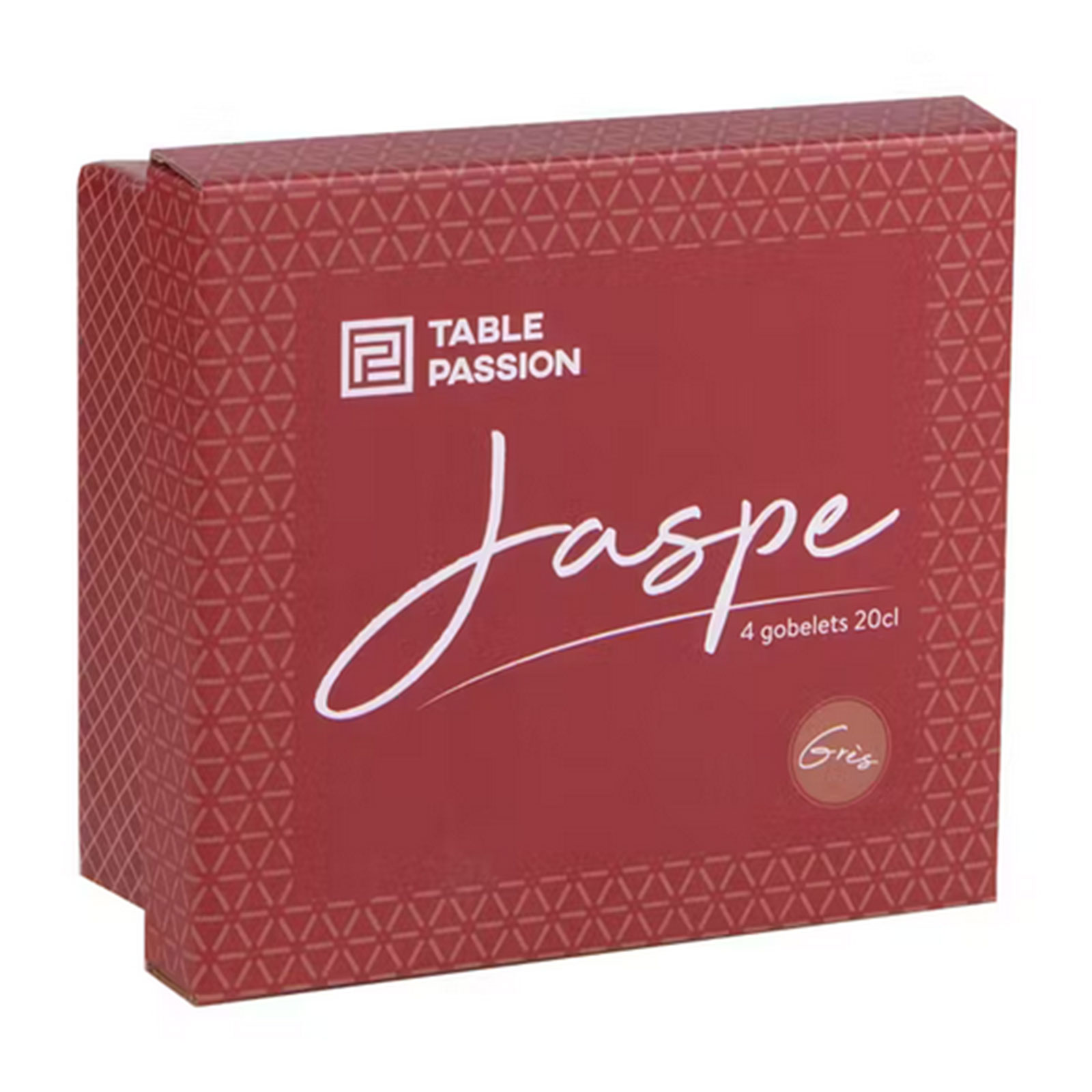 Bastide Coffret Jaspe 4 gobelets rouge 20cl – Image 2