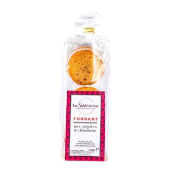 La Sablésienne Biscuit fondant pépites framboise 100g