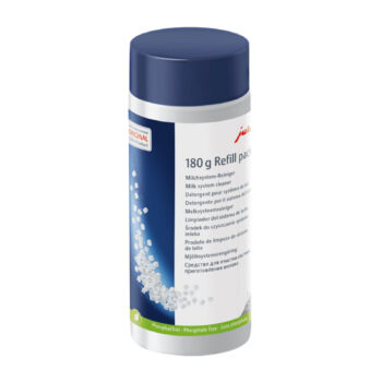 JURA recharge détergent système de lait 180g, flacon blanc avec bulles bleues, sans phosphates
