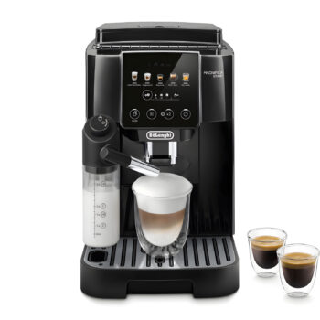 Machine à café De'Longhi Magnifica Start POP FEB 2291.B noire avec écran tactile et cappuccino à mousse onctueuse