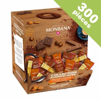 Monbana Assortiment de bord de tasse Édition Caramel (712g, ~300 pièces)