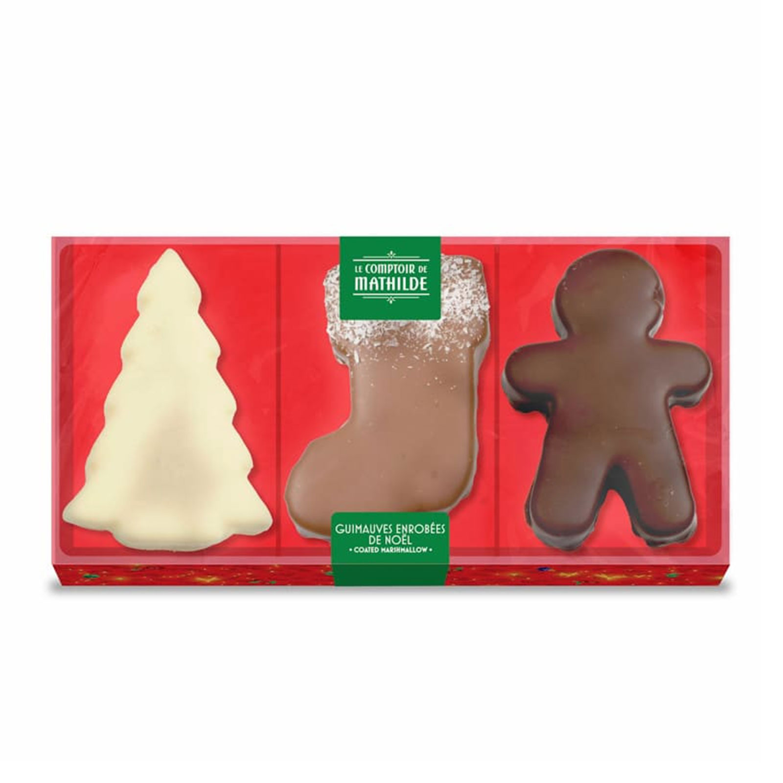 Le Comptoir de Mathilde Coffret 3 Guimauves de Noël 80g