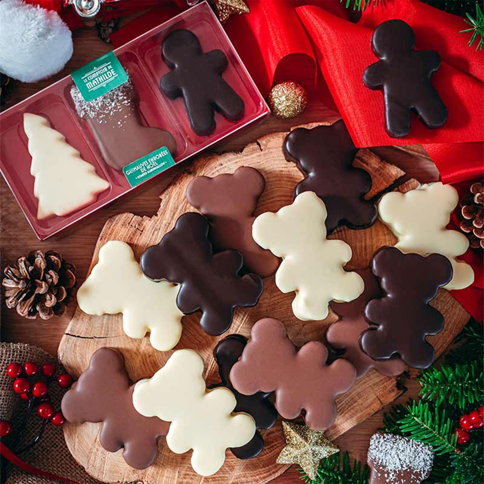 Le Comptoir de Mathilde Coffret 3 Oursons chocolat au lait 90g – Image 3