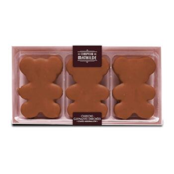 Le Comptoir de Mathilde Coffret 3 Oursons chocolat au lait 90g