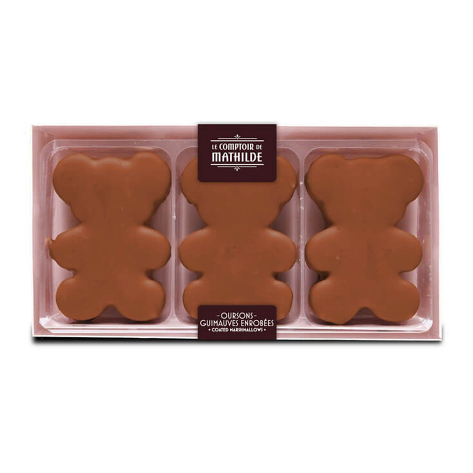 Le Comptoir de Mathilde Coffret 3 Oursons chocolat au lait 90g