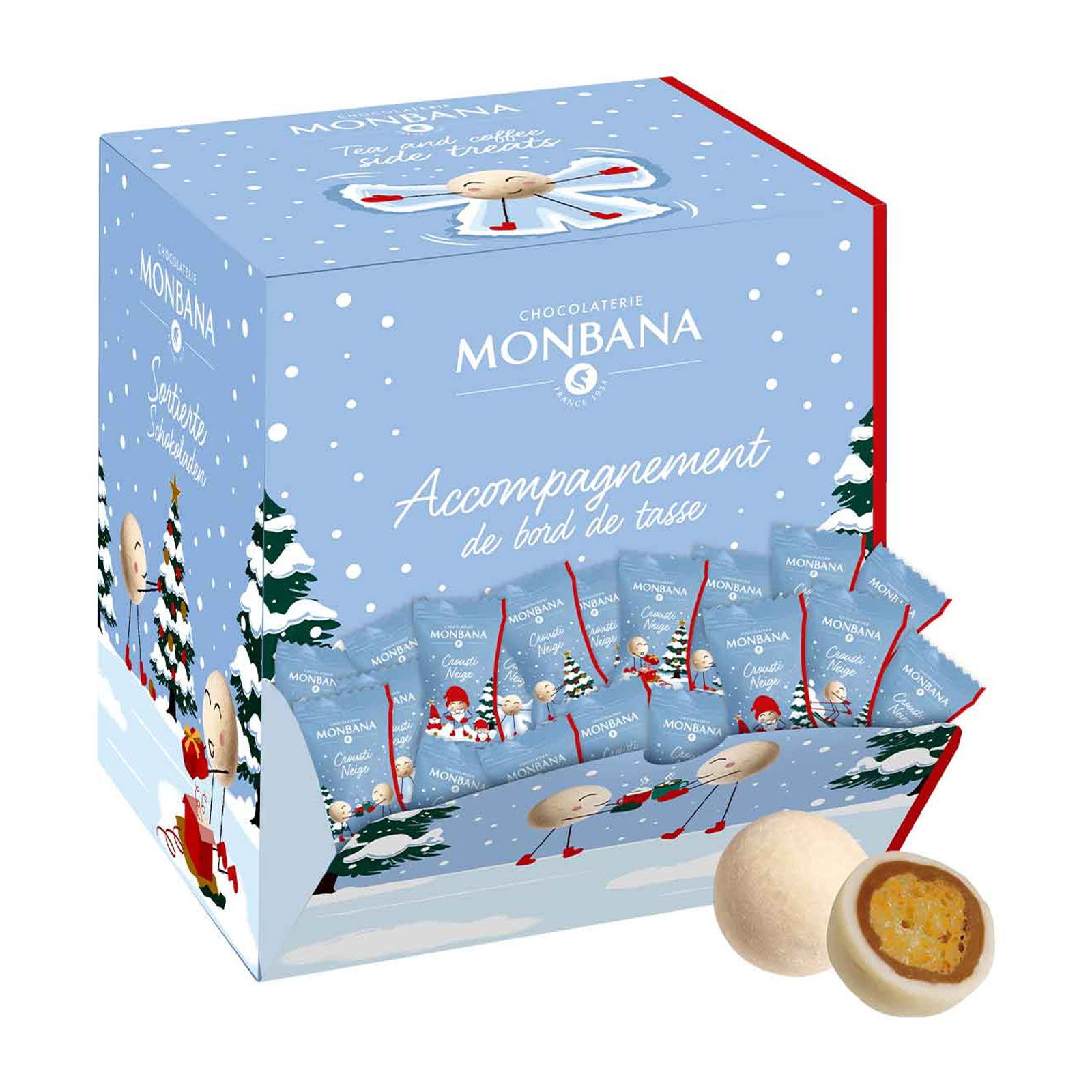 Monbana Assortiment de bord de tasse Collection Neige (300 pièces)