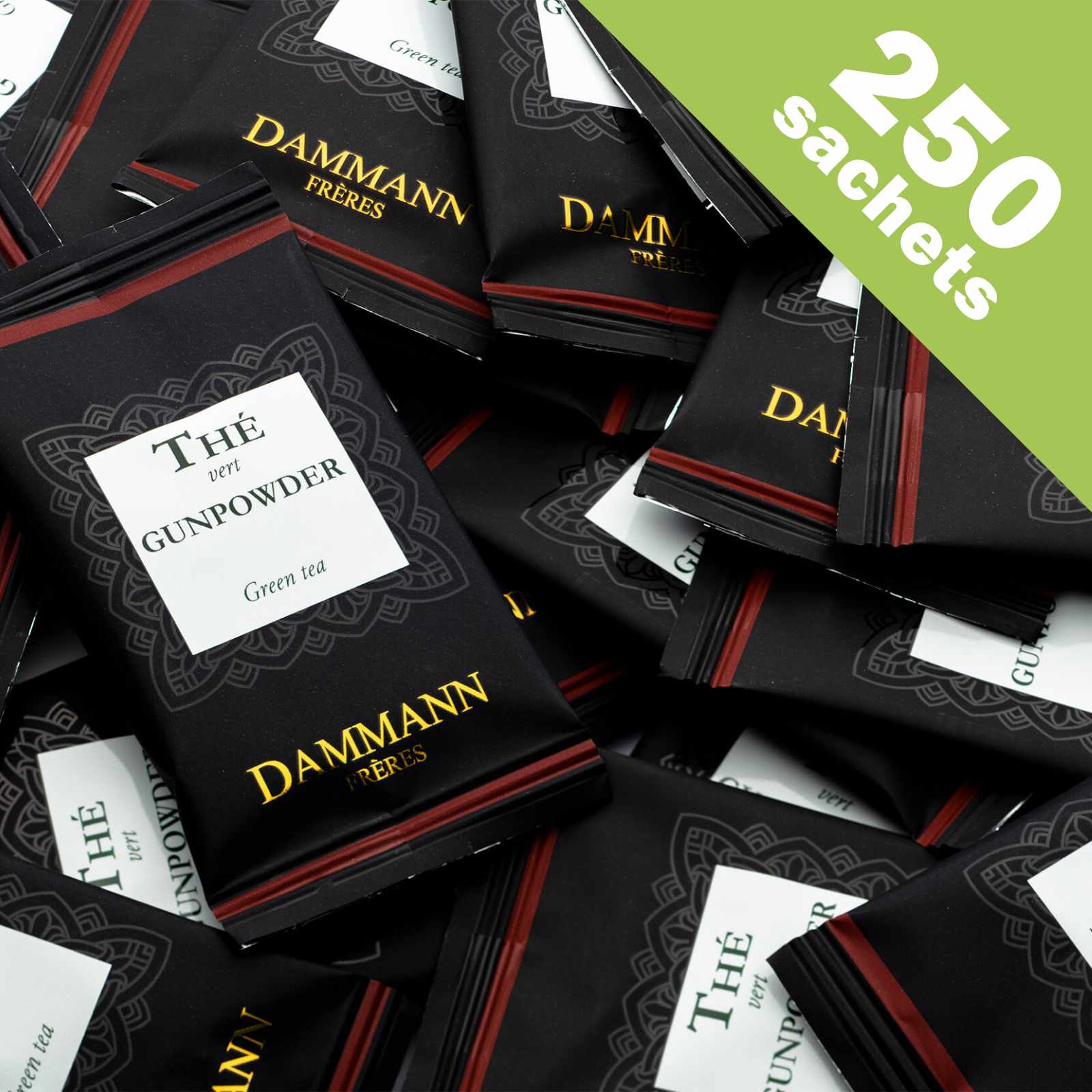 Dammann Frères sachets suremballés Gunpowder (500g, 250 sachets)