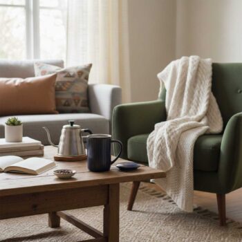 Tisanière Bastide Tiao bleu foncé en grès avec infuseur en inox, prête à servir une infusion de 47cl