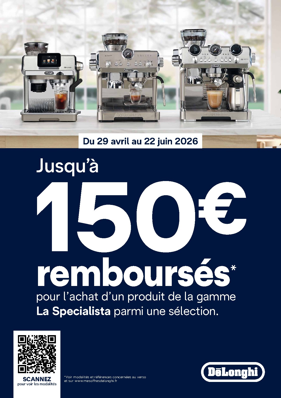 Bulletin offre DeLonghi La Specialista 2026