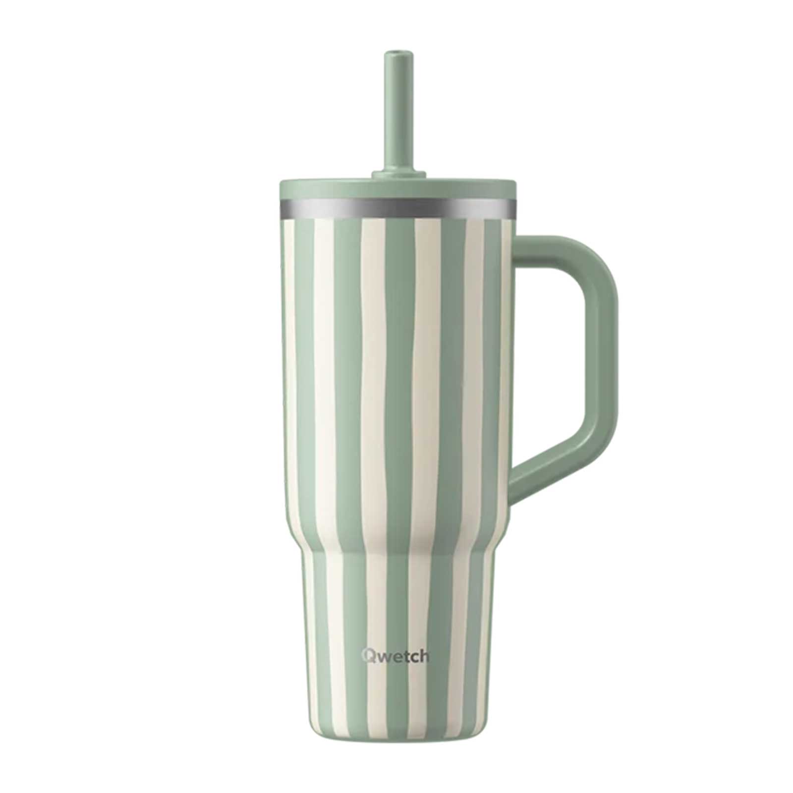 Qwetch Travel cup isotherme bouchon étanche Allure tilleul 900ml