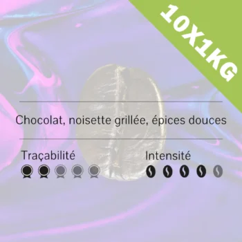 Café Brésil Cerrado Veludo torréfaction foncée — pack de 10 sachets de 1 kg